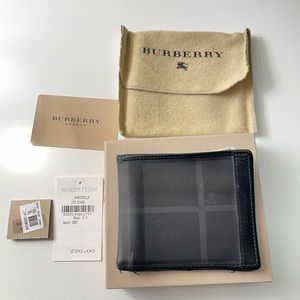 Burberry Bifold Charcoal Men’s Wallet